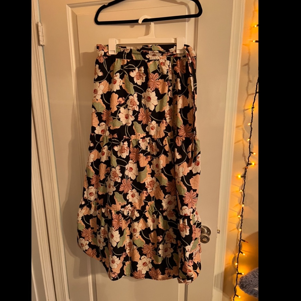 Target Who What Wear Maxi Floral Wrap Skirt